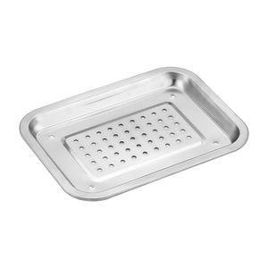 Bandeja perforada de acero inoxidable Cjz, bandeja de drenaje rectangular para servicio de alimentos, uso comercial - Product Image 3