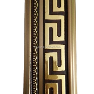Lignes de moulures décoratives murales intérieures en polystyrène PS couleur or champagne - Product Image 1