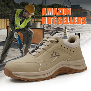 Guyisa גבוה העליון גברים בטיחות נעלי בטיחות אירופה פלדה רגילה הבוהן שחור מיקרופייבר עליון רגליים - Product Image 5