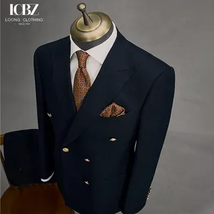 Costume Rayé <span class=keywords><strong>Homme</strong></span> pour le Travail, <span class=keywords><strong>Mariage</strong></span> et Cérémonie, Infroissable, Style Affaires Décontracté et Slim, Tenue Formelle - Product Image 3