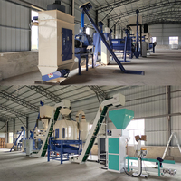 Nouvelle ligne de machine à granulés SZLH320 avec broyeur, mélangeur et refroidisseur, capacité de 3 tonnes/heure, haute productivité pour usine d'aliments pour animaux