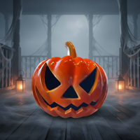 Riesiger Künstlicher Lebensechter Fiberglas-Kürbis Halloween-Dekoration Wasserdicht & UV-Beständig Außendekoration 80/200cm