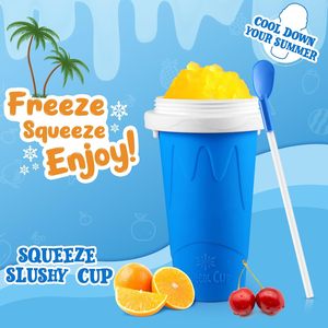 Custom Frozen Magic Slushy <b>Cup</b> Four Color Food Grade <b>Plastic</b> Eco-friendly Slushy Maker Cooling <b>Drink</b> <b>Cup</b> DIY for Children - Product Image 4