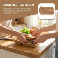 Boîtes à emporter jetables de qualité alimentaire avec logo personnalisé, vente en gros directe d'usine, pour hamburgers, nuggets de poulet, poulet frit