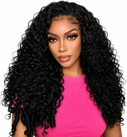 Perruque Lace Front à Ondulations Longues en Cheveux Humains Vierges Brésiliens 100% avec Dentelle HD Marron Clair