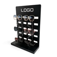Support d'affichage pour lunettes intelligentes LED personnalisées avec boîte lumineuse remplaçable et câble de sécurité antivol pour présentoir de comptoir de vente au détail