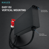 KAILES (KLS) PDU intelligent pour rack, 12 prises C19, connecteur d'entrée industriel pour armoire de centre de données, prise IEC, charge maximale 23,01 kW