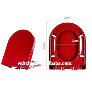 Copriwater Rosso con Cerniere Metalliche Regolabili a 360 Gradi - Product Image 3