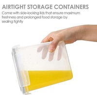 Bocaux d'organisation pour garde-manger, lot de 24, en plastique transparent, étanches, avec étiquettes tableau noir, fabrication ODM