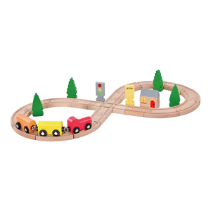 Giáo Dục Học Tập Mô Hình Động Vật Đại Dương 40 Cái Vòng Đường Sắt Đồ Chơi Đường Bằng Gỗ - Product Image 6