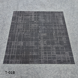 Tapis de bureau moderne 50x50cm en nylon, tissé à la machine, amorti, antidérapant, à boucles, résistant aux taches et aux animaux domestiques - Product Image 1