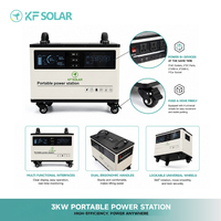 Générateur solaire domestique grande capacité 4 kW, banques d'énergie mobiles d'urgence, batterie à onde sinusoïdale pure, énergie solaire portable