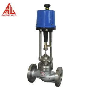 2 Way Mini Two way Single Seat SS304 Stainless Steel Electric Actuator Flanged Motor Operated Motorized Flow Regulating Valve