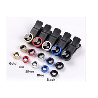 Kit de Lentes para Cámara de Celular 3 en 1, 180 °   Lente Ojo de Pez + Lente Gran Angular 0.67X + Lente Macro, Lente Universal con Clip para Teléfono Móvil