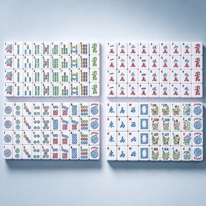 Mahjong Americano Transfronterizo, Mini Mahjong de Viaje, Mahjong Portátil Pequeño, Fichas de Mahjong Enrolladas a Mano, Juego de Mesa Americano - Product Image 1