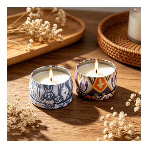 Noble Scented Candles Jar Packaging <b>White</b> Glossy Vessel Custom Branding Aromatherapy Retail Assortment Premium <b>Display</b> - Product Image 3