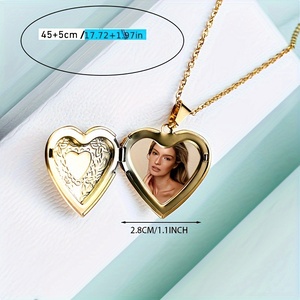 תמונת צבע מותאמת אישית של SQ; שרשרת תליון יצירתית עשויה פלדת אל חלד עם כיסוי מתהפך; אמריקאי ואירופאי סִגְנוֹן - Product Image 4