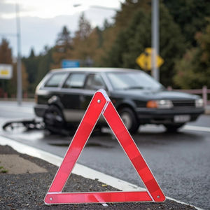 Acil Durum Trafik Güvenliği Uyarısı için Daha Ucuz Reflektörlü Araç Uyarı Üçgeni - Product Image 2