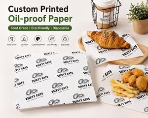 Hot Fast Food Insulated Hamburger Wrapper Burger Greaseproof Printed <b>Wrapping</b> <b>Paper</b> - Product Image 1