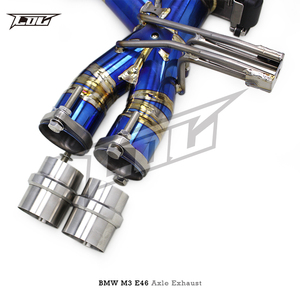 Silenciador de <span class=keywords><strong>escape</strong></span> de coche de <span class=keywords><strong>escape</strong></span> de eje de alta calidad Boska para <span class=keywords><strong>BMW</strong></span> M3 <span class=keywords><strong>E46</strong></span> L6 3.2L 2004-2006 sistema de <span class=keywords><strong>escape</strong></span> de carreras azul titanio - Product Image 3