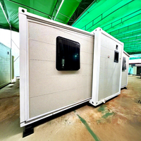 20 pieds extensible préfabriqué modulaire conteneur maison étanche salon chambre Villa appartement avec panneau sandwich
