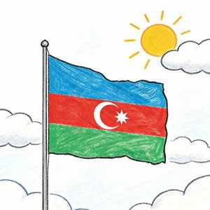 Personaliza tu Bandera Deportiva de Días Nacionales de Azerbaiyán, Bandera de Diseño Personalizado Hecha de Poliéster de Alta Calidad, Promocional Digital - Product Image 2