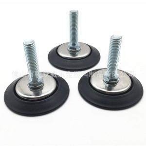 <b>Adjustable</b> Furniture Feet Pads 63mm Diameter Stainless Steel Nylon <b>Table</b> Chair Cabinet Height Adjustment Modern Design - Product Image 2