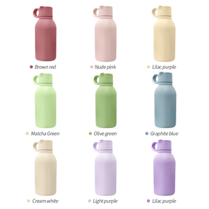 ขวดน้ำซิลิโคนพับได้สำหรับเดินป่า ตั้งแคมป์ ปลอดสาร BPA ป้องกันการรั่วซึม ทนน้ำเดือด น้ำหนักเบา มี 9 สี - Product Image 2