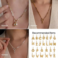 EManco 316 Stainless Steel 3D Bubble Alphabet Charms Classic Style Letter Elements Children's DIY Necklace Bracelet Jewelry