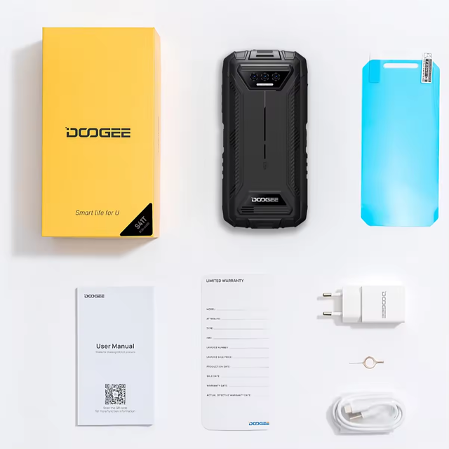 High Quality DOOGEE S41T 4G Rugged Smartphones 5.5 Inch 4GB+64GB Android 13 Mobile Phone 6300mAh NFC DOOGEE S41T