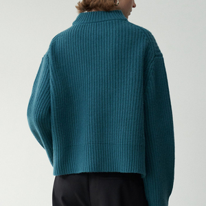 <span class=keywords><strong>Pull</strong></span> tricoté à <span class=keywords><strong>col</strong></span> roulé et demi-<span class=keywords><strong>col</strong></span> roulé, personnalisé, couleur unie, Turquoise, <span class=keywords><strong>Beige</strong></span>, 5 tailles - Product Image 4
