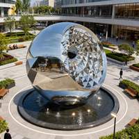 Sculpture en acier inoxydable de grande taille RELONG, statue d'art moderne en métal, fabricant pour projets urbains extérieurs