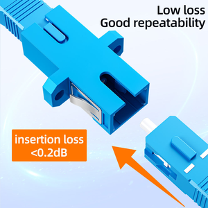 Vente directe usine – Connecteur fibre optique SC LC FC ST <span class=keywords><strong>APC</strong></span>/UPC LC ST SX FTTH, adaptateur fibre optique simple/double, coupleur optique - Product Image 4
