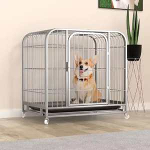Pet <strong>Crates</strong> <strong>Extra</strong> <strong>Large</strong> Big Strong Metal Iron <strong>Large</strong> Size Stainless Steel Foldable Heavy Duty <strong>Dog</strong> Cage and Kennels - Product Image 3