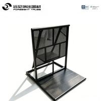 Barrière de scène modulaire en alliage d'aluminium à connexion rapide, durable et sécurisée, pour le contrôle des foules, noire ou argentée