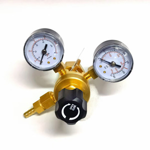 Mini regulador de presión de argón y CO2 de 0-15 bar, válvula reductora de alta presión totalmente de cobre para control de gas de soldadura - Product Image 5