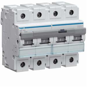 HMF490 Personalizzabile con Hagers MCB 10000A 10kA 4P curva C 100A 6M - Product Image 1