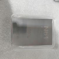 Bloc de métal en niobium gravé au laser avec texte de logo personnalisé, cube de présentation haute pureté pour collectionneurs scientifiques et investissements