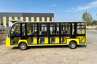 Autobús Eléctrico de 20 Asientos para Turismo, Ideal para Parques Temáticos y Fiestas, 28 km/h, Directo de Fábrica, Personalizable, Volante a la Izquierda/Derecha, Varios Colores