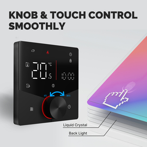 <span class=keywords><strong>Thermostat</strong></span> intelligent WiFi LangYeao Tuya 88x88mm, programmable hebdomadaire, compatible avec Alexa et Google Home pour chauffage au sol - Product Image 2