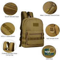 Sac à dos Protector Plus 10l Petit Sac à dos de sport décontracté pour étudiants Durable MOLLE Imperméable Unisexe Ultraléger Autre sac à dos