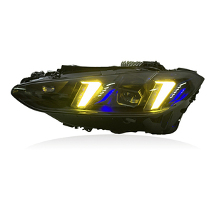 SJC lampu kepala mata ular Drls tiga warna, lampu depan Amber putih kuning untuk BMW 4 Series G22 G26 M3 G80 M4 G82 2021-2025 - Product Image 3