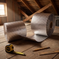 Matériau d'isolation thermique durable en feuille d'aluminium à bulles d'air, directement de l'usine, pour toitures industrielles et entrepôts extérieurs