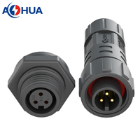 AOHUA fil électrique lampes led type de panneau connecteur mâle femelle étanche