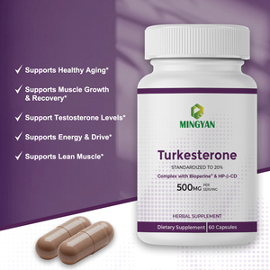 Turkesterona 500mg (20% Estandarizada) en Cápsulas para Hombres Adultos, Apoyo para el Crecimiento Muscular y la Energía, Recuperación Post-Entrenamiento, Libre de Crueldad Animal y OMG - Product Image 3