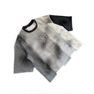 T-shirt allentata da uomo con Splicing Street Style LOGO personalizzabile <span class=keywords><strong>vecchio</strong></span> stile personalità - Product Image 4