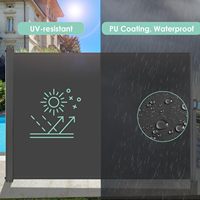 Paravent pliable rétractable, auvent latéral imperméable et résistant aux UV, écran d'intimité extérieur pour patio et balcon, emballage pour vente par correspondance
