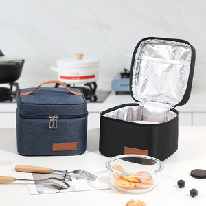 Sac à déjeuner tendance en tissu Oxford épais, grande capacité, imperméable, avec poignées confortables, vente en gros - Product Image 1