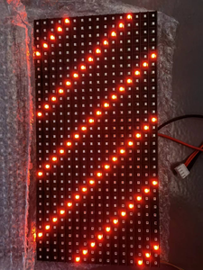 โมดูล LED สีเดียวสำหรับใช้งานภายนอกอาคาร ขนาด 320*160 มม. P10 สำหรับลิฟต์ มาตรฐาน IP65 ความสว่าง 800cd/ตร.ม. - Product Image 1