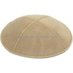 Kipá con Diseño de Jerusalén, Patrones Únicos para Días Festivos Religiosos, Kipá de Cuero de Alta Calidad, Cubrecabeza Tradicional Judío - Product Image 2